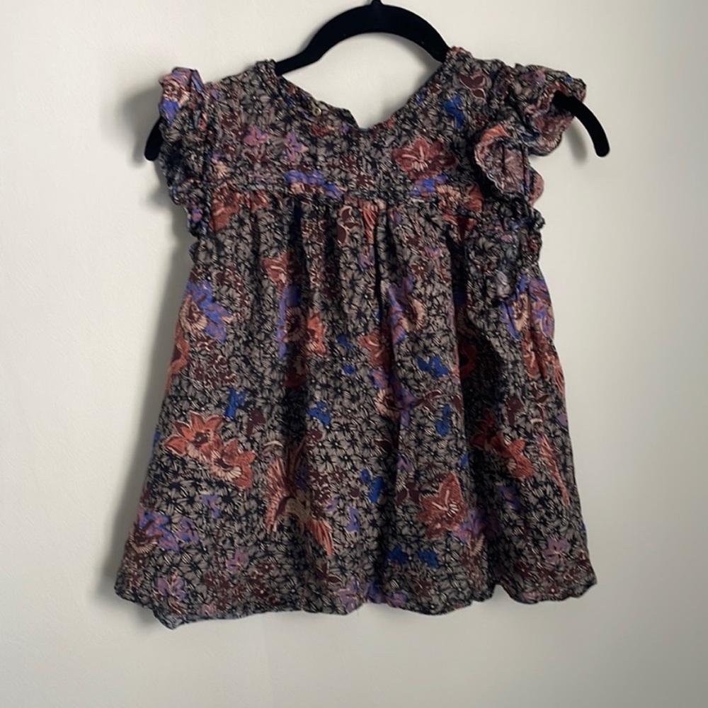 ULLA JOHNSON flowy floral TOP